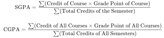 The Credit-Weighted CGPA Formula cgpa calculator for diploma